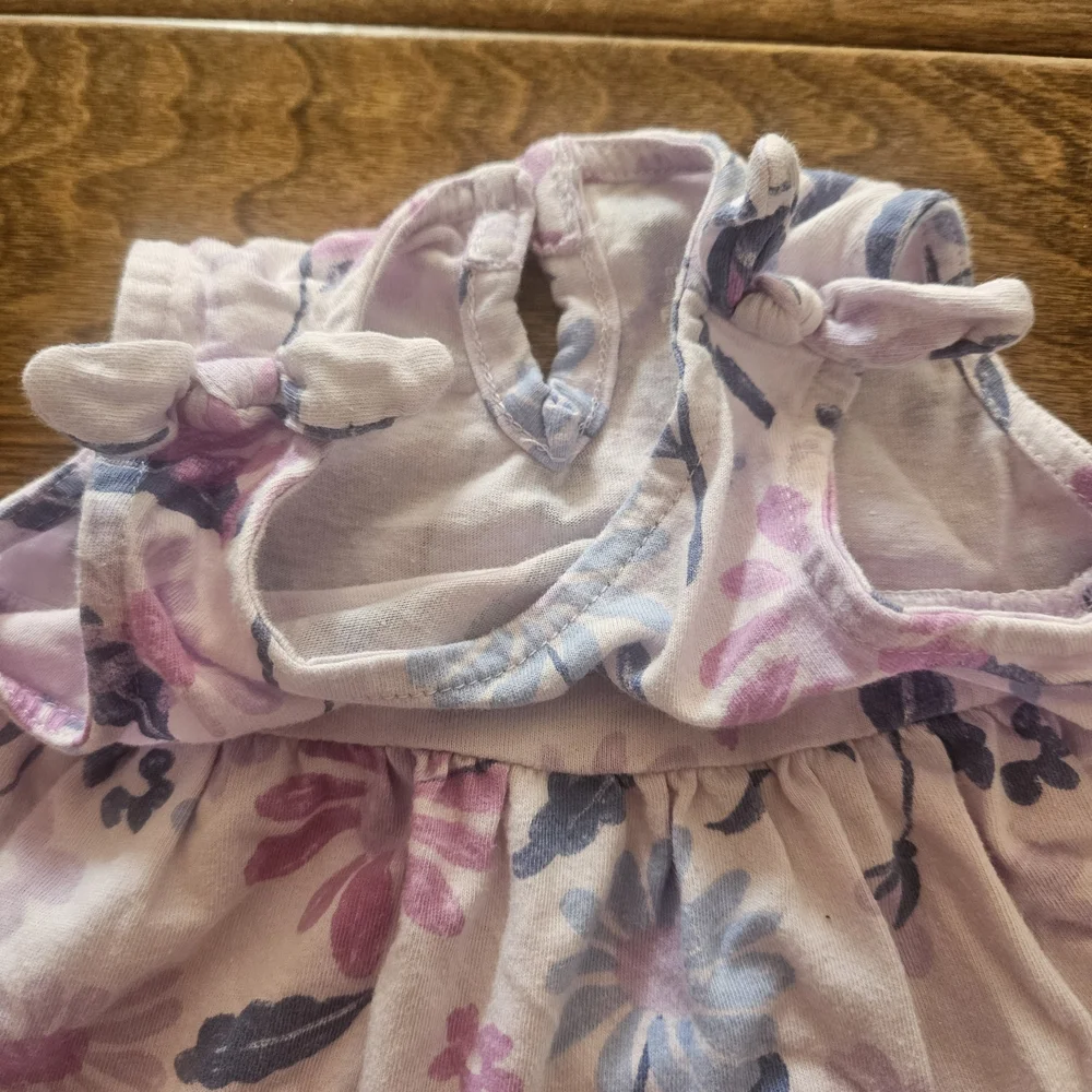 💝💝5/$25💝💝 Carter's Floral Dress & Diaper Cover Set - Pink and Blue